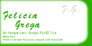 felicia grega business card